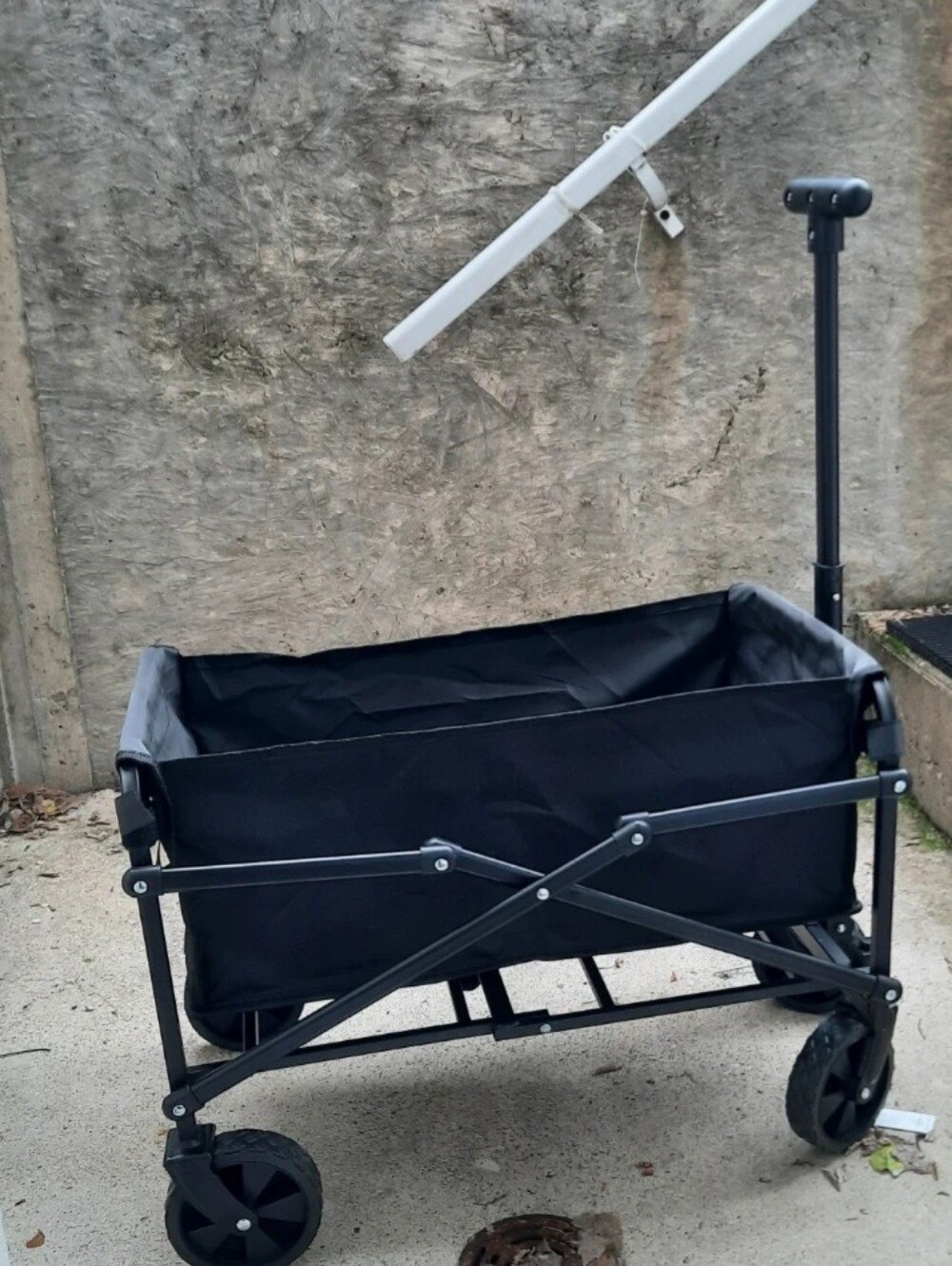 NWT Black Collapsible Utility Shopping Wagon Cart Holds Up To 220lbs W/liner 🛍